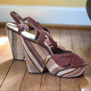 BCBG Wedges with Print Soles